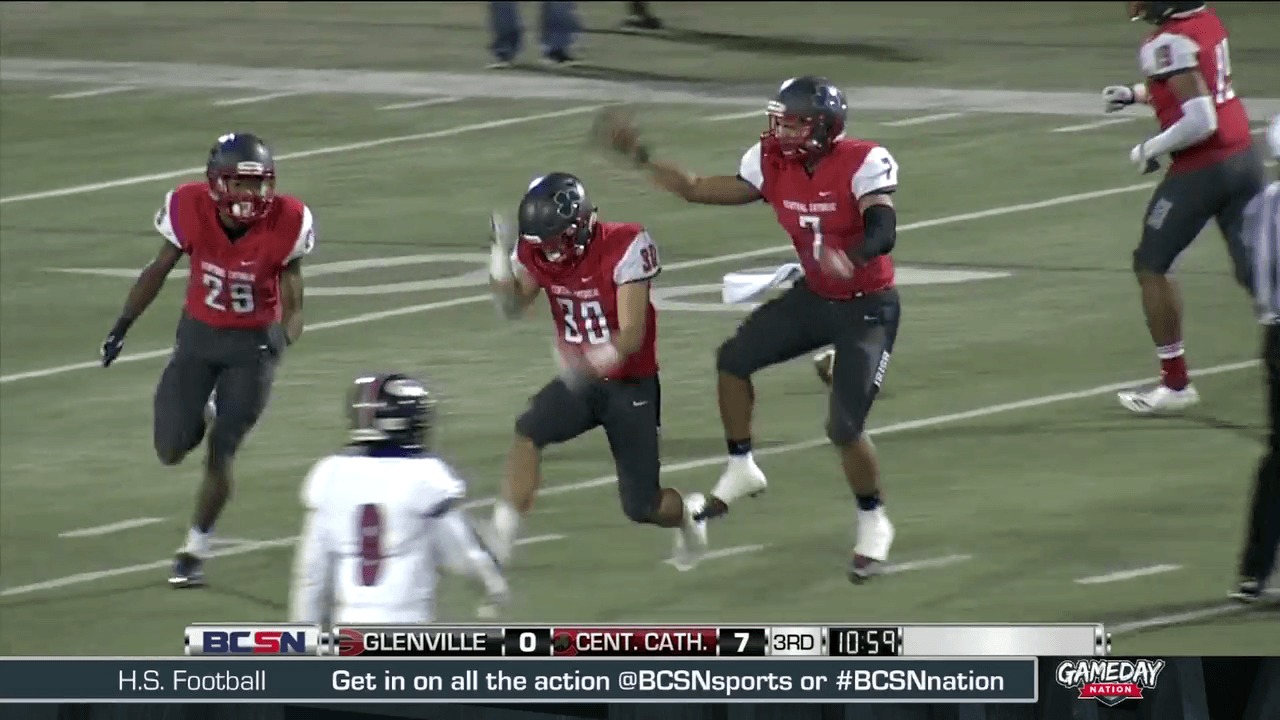 Central Catholic beats Glenville 28-0