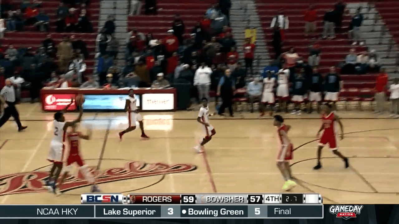 Bowsher’s Washington Half-Court Heave to Upset Rogers