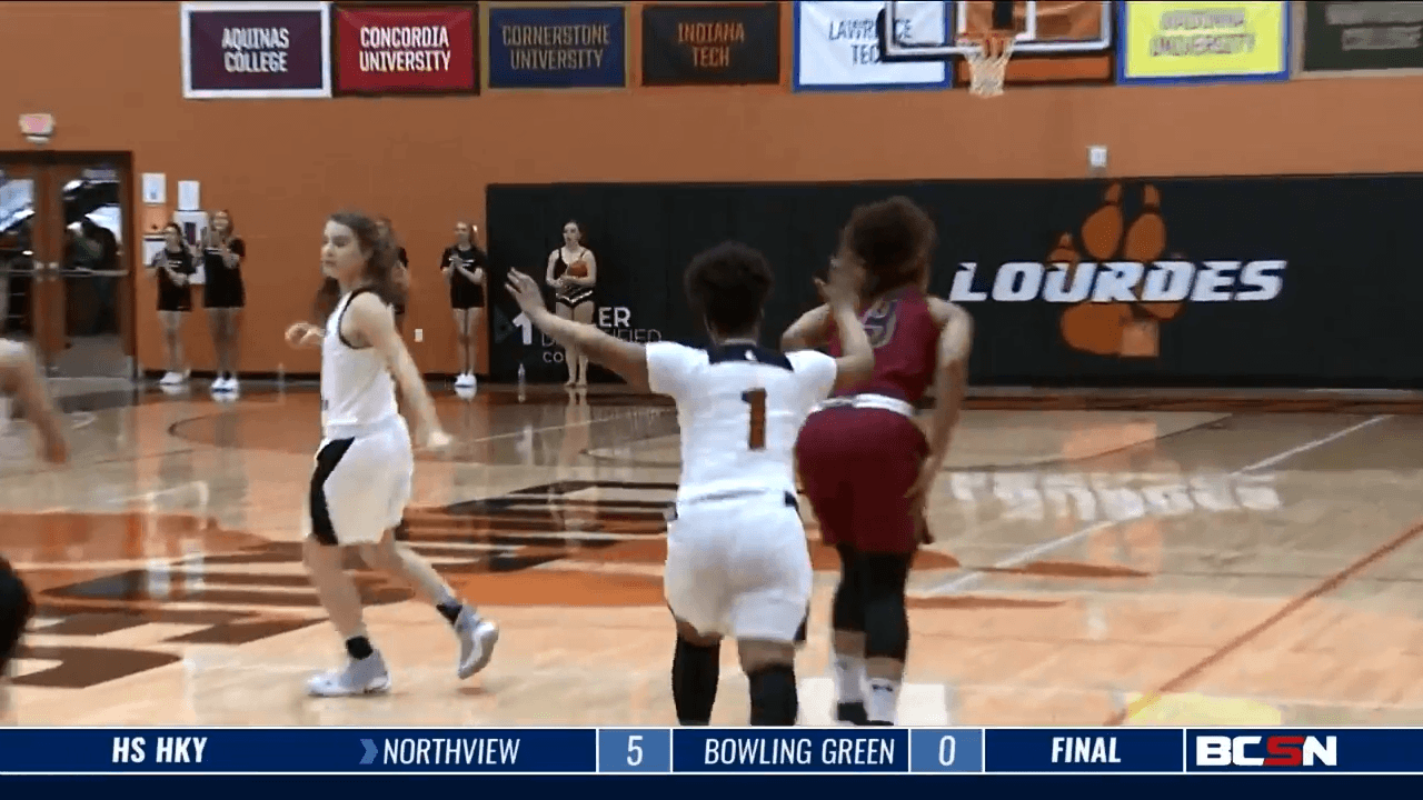 Lourdes Falls on Senior Day