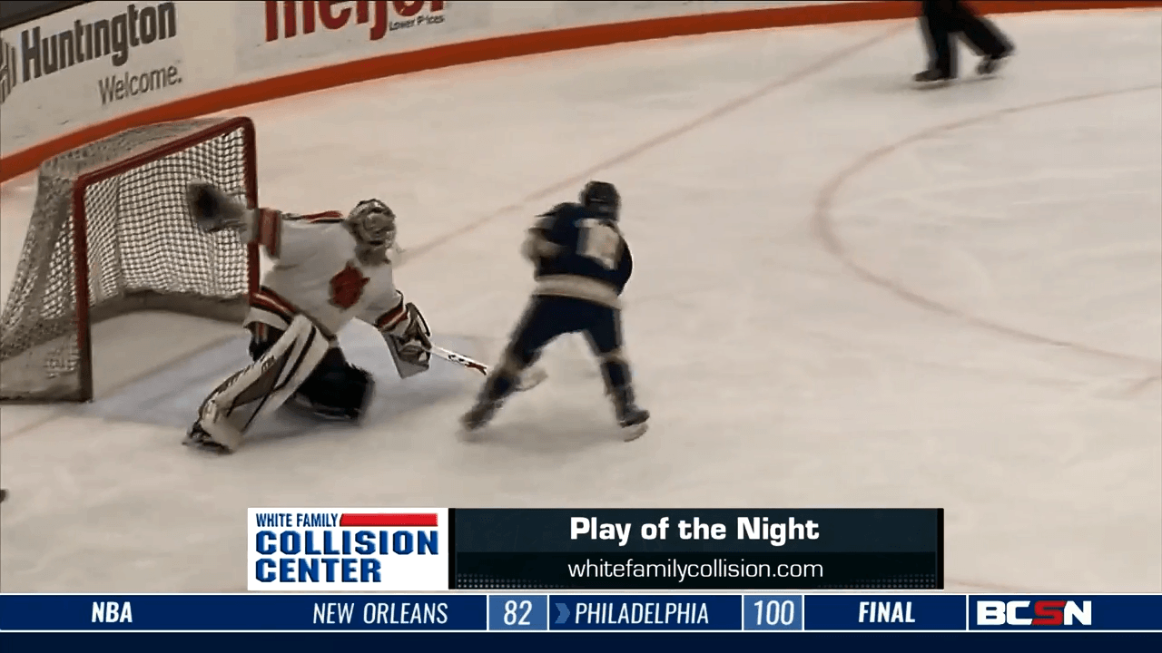 White Family Collision Play of the Night