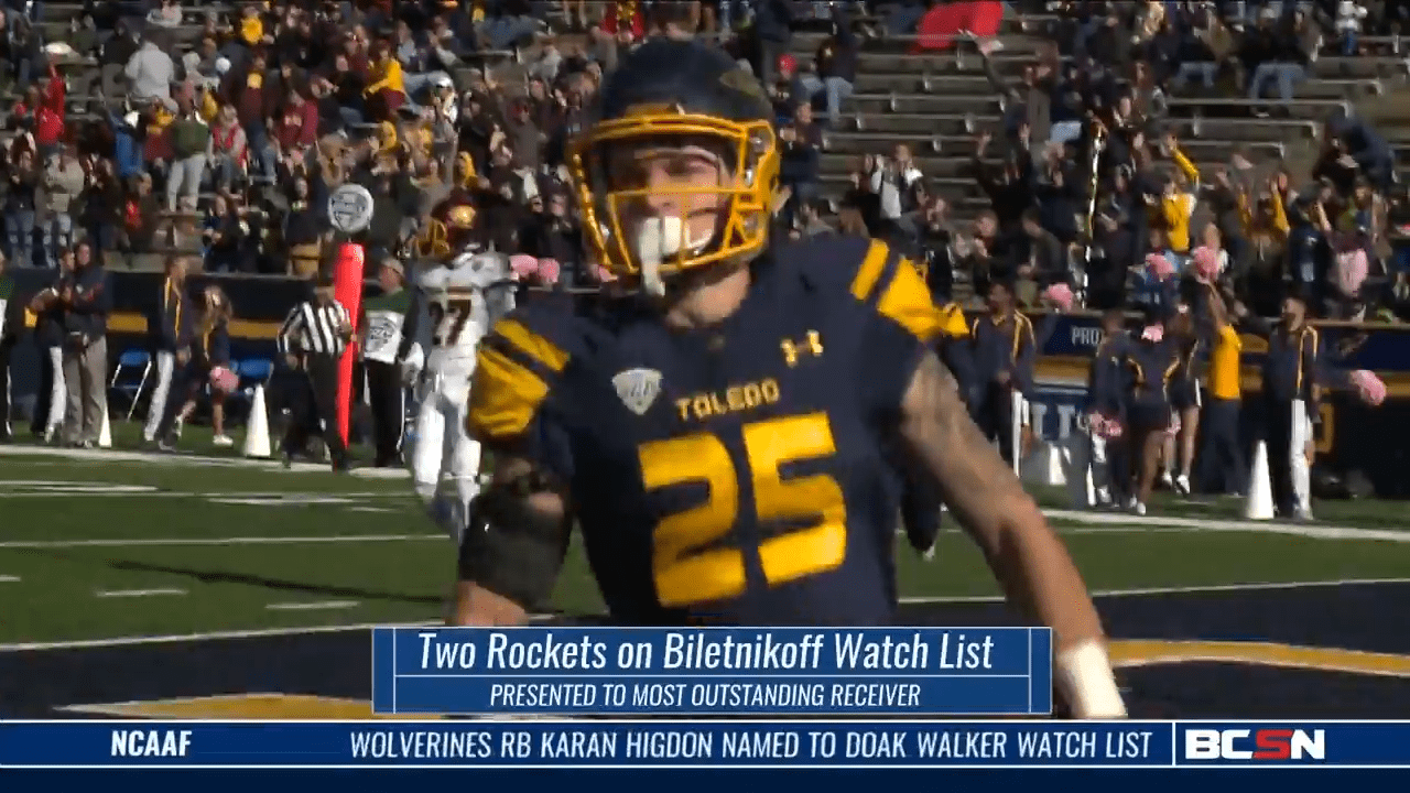 Two Rockets on Biletnikoff Watch List