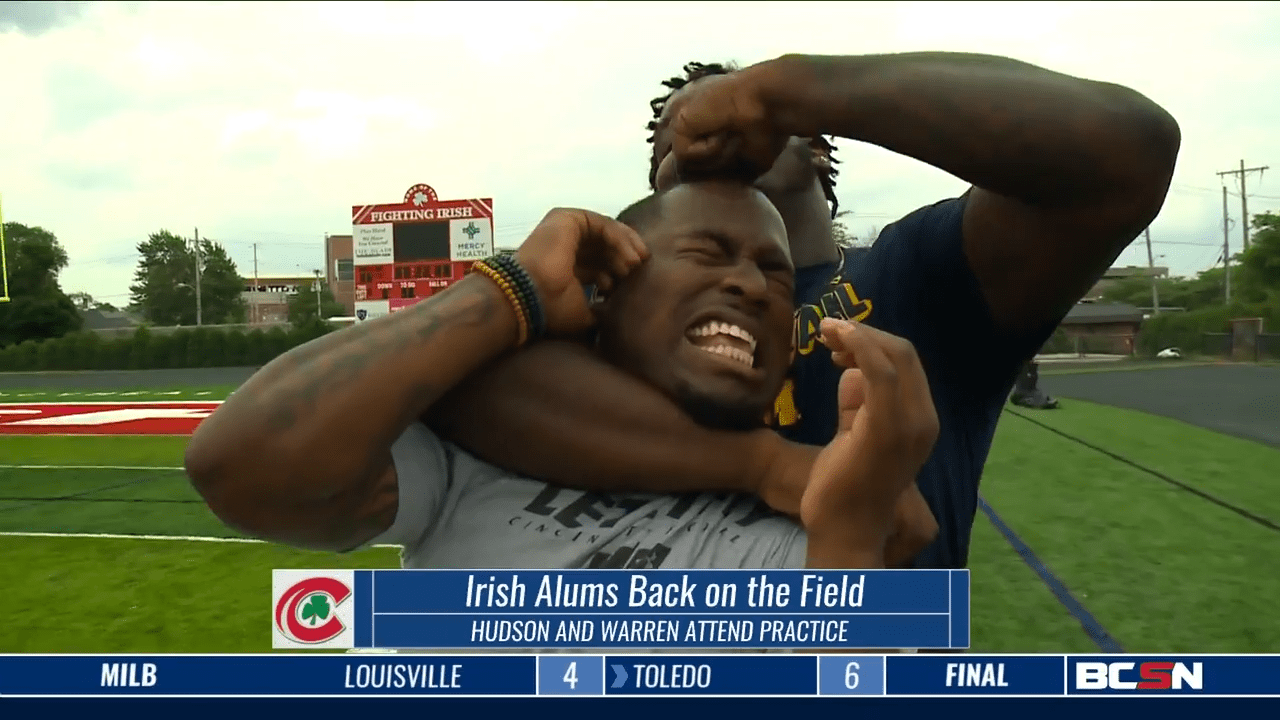 Mike Warren and James Hudson Return to CCHS Practice