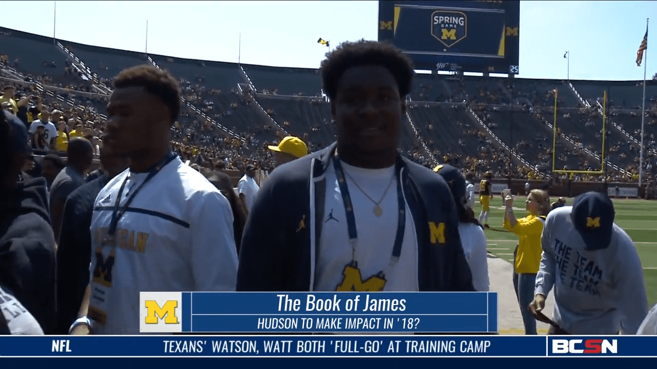 JAMES HUDSON MAKES THE MOVE TO OFFENSE