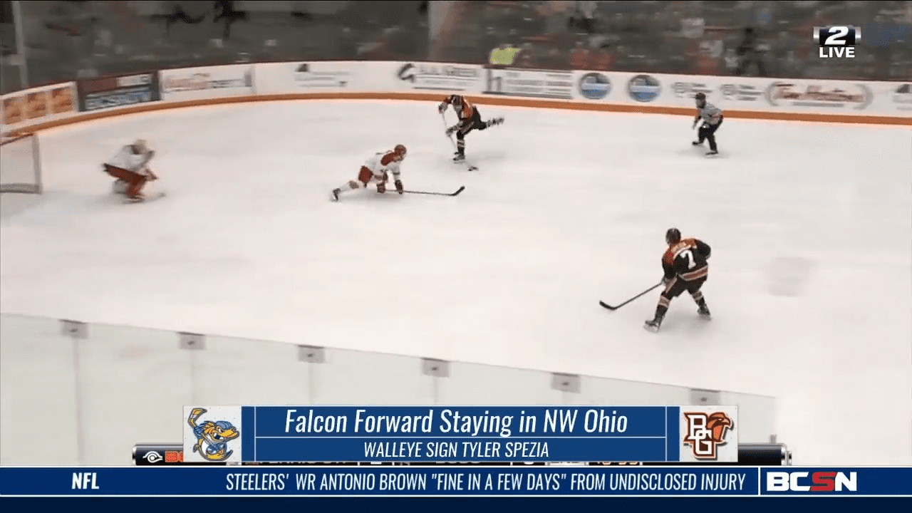 BGSU’s Tyler Spezia Signs with the Walleye
