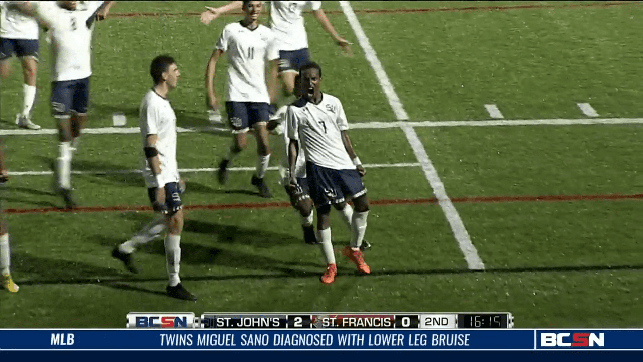 Titans Faqi Flips Over Soccer Goal