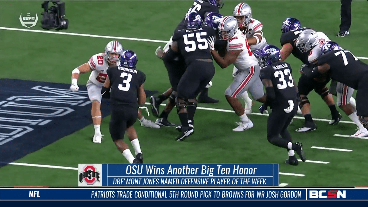 Dre’mont Jones Wins Big Ten Defensive Player of the Week