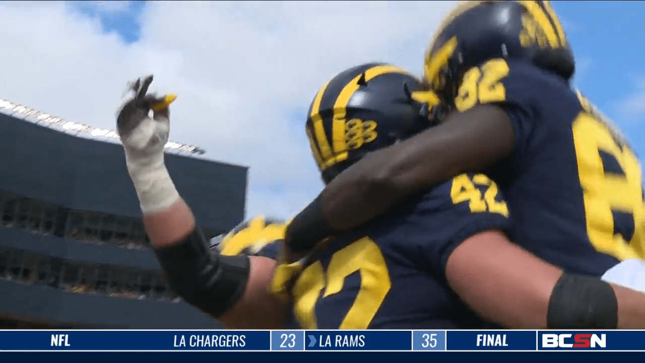 Michigan’s Ben Mason Shines against Nebraska