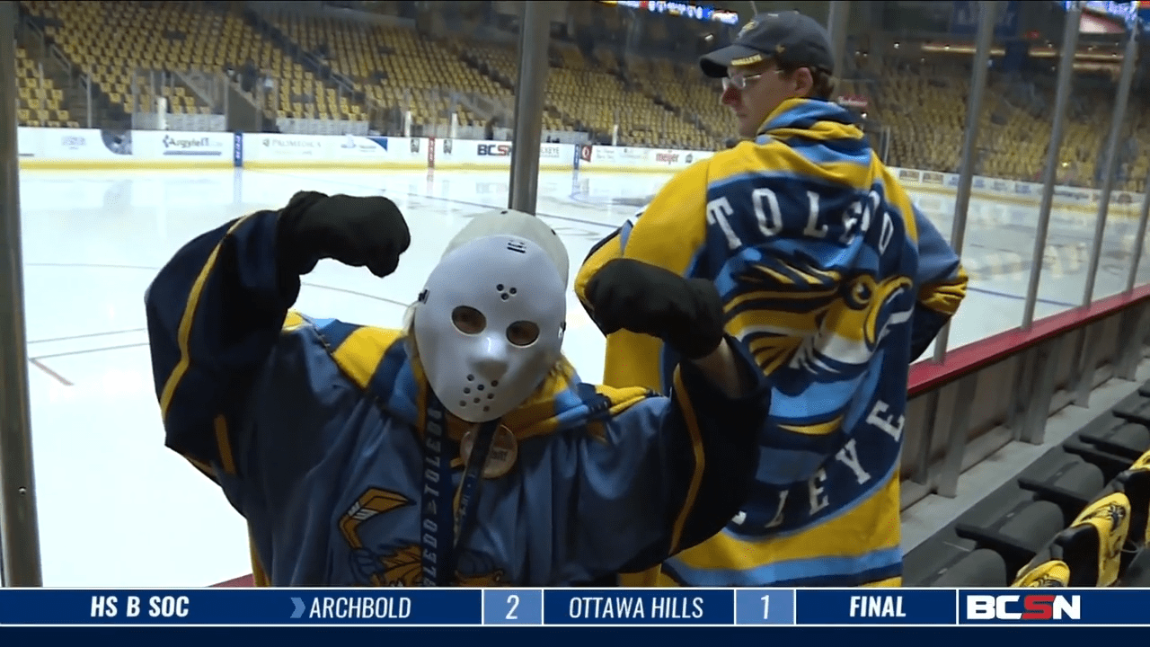 Walleye Fans Celebrate Opening Night Downtown