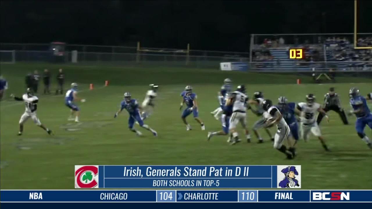 IRISH AND GENERALS STAND PAT IN DIVISION II