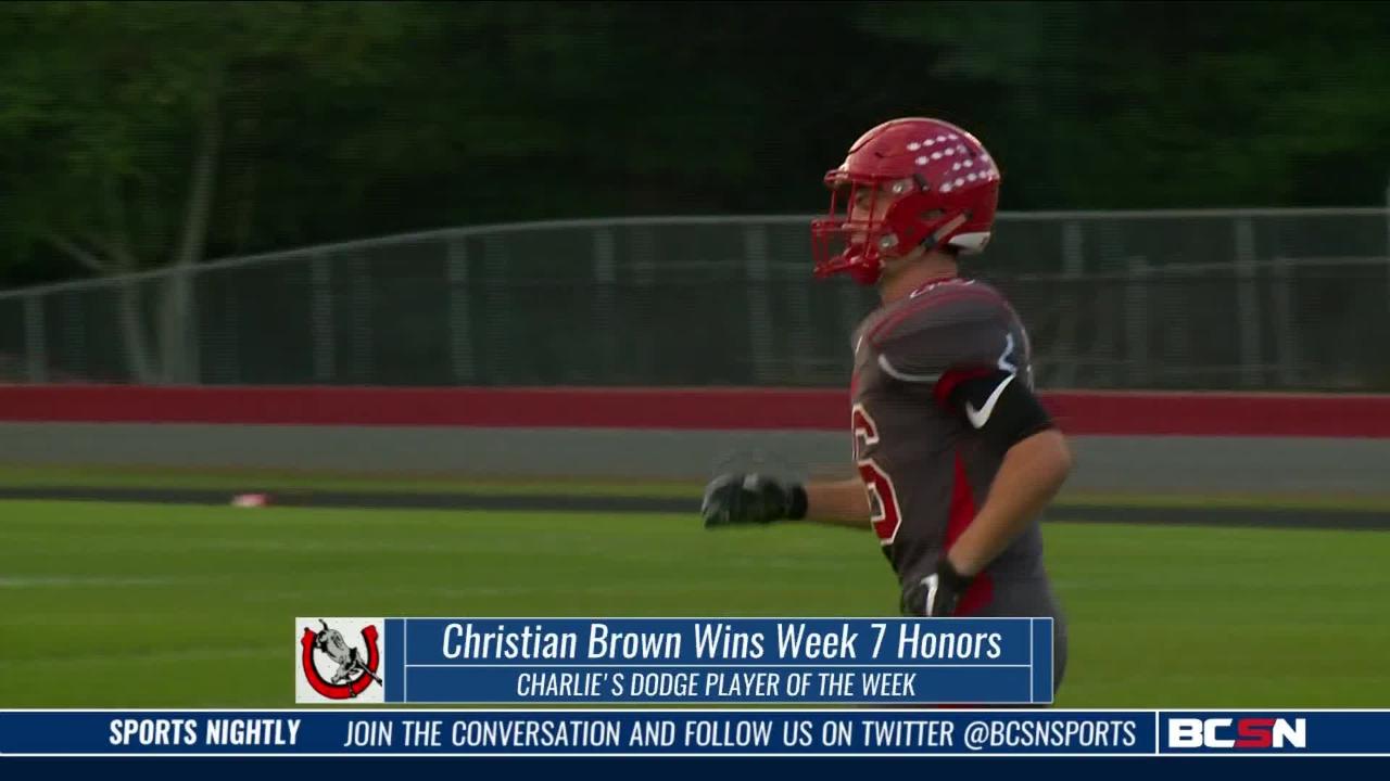 CHRISTIAN BROWN WINS WEEK 7 PLAYER OF THE WEEK