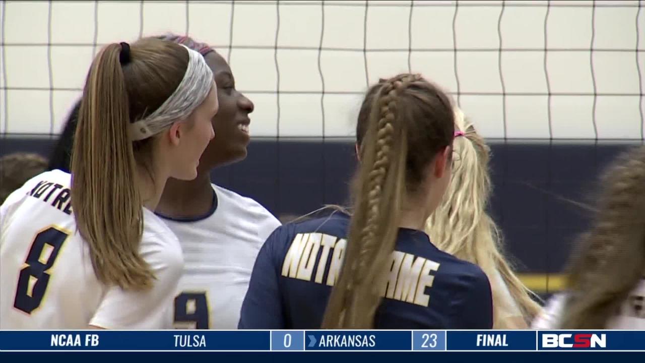 Notre Dame Advances in VB Tournament