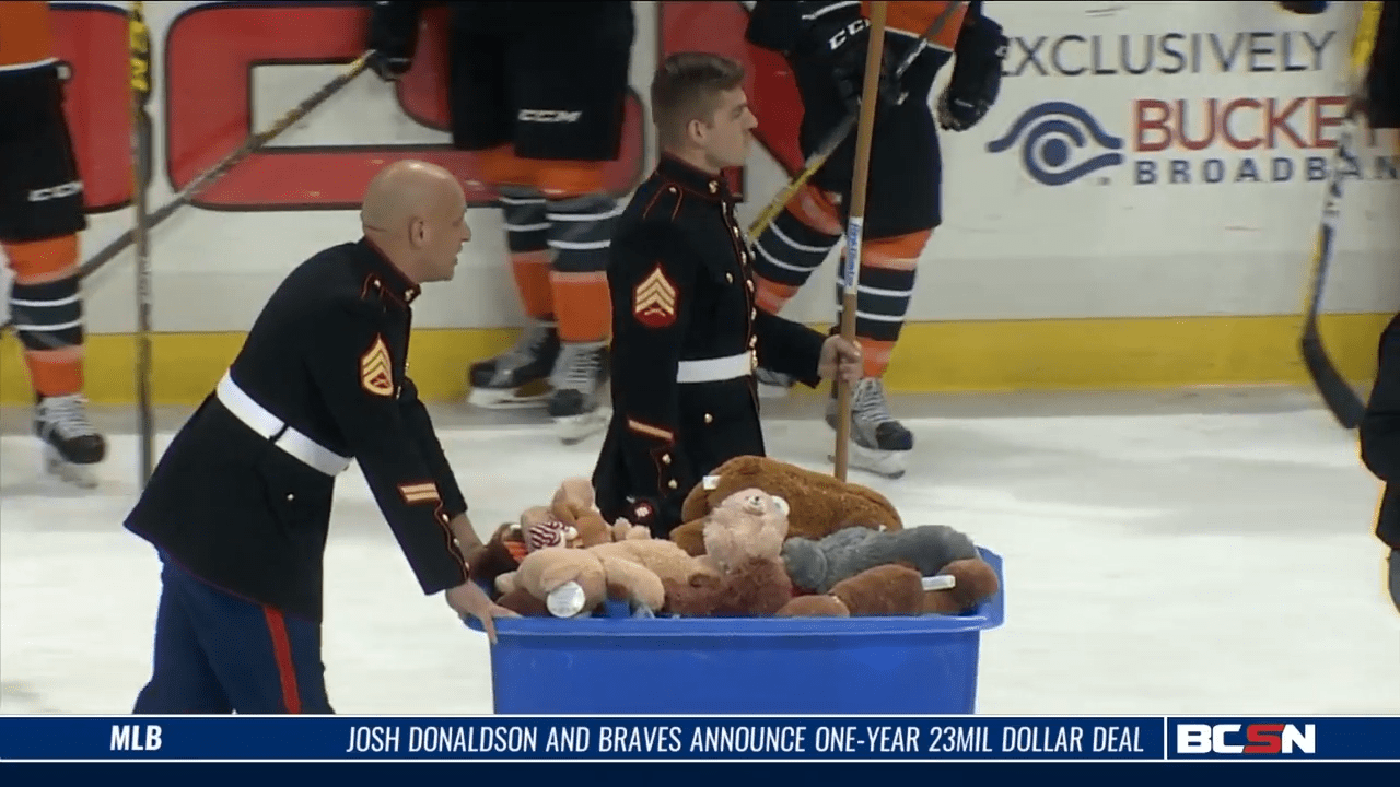 Teddy Bear Toss This Saturday at the Huntington Center