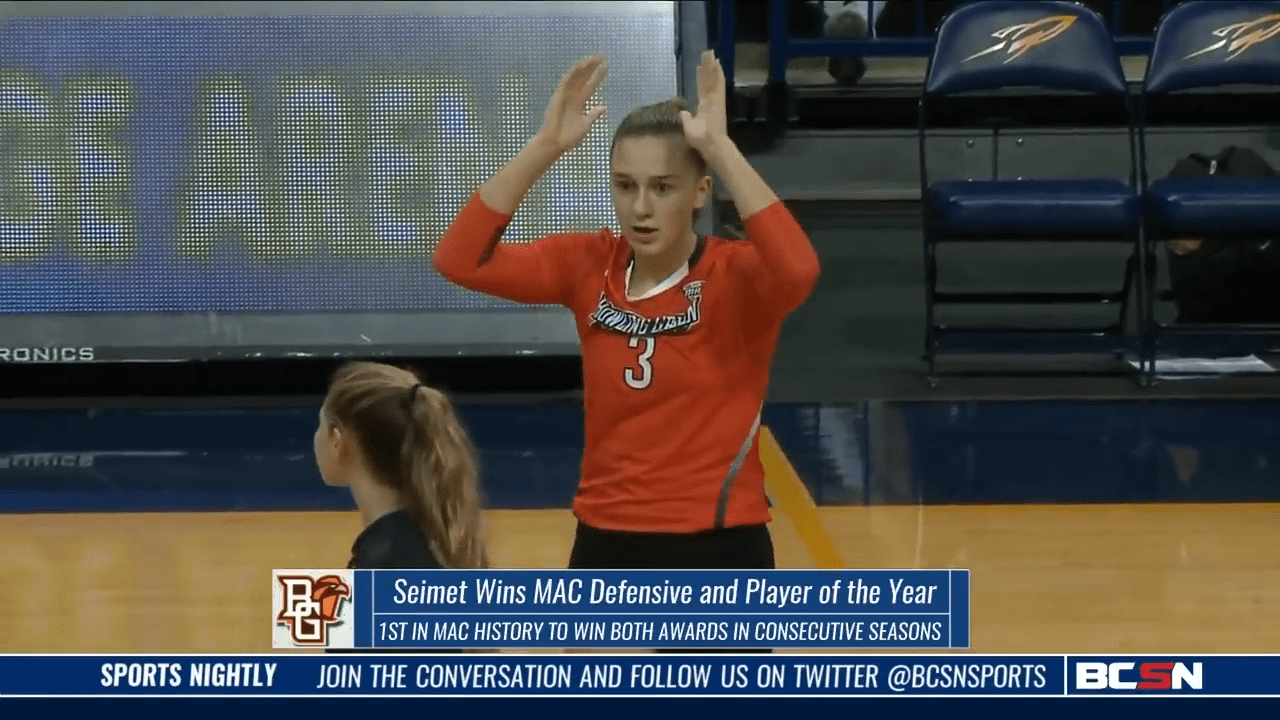Clay Alum Kallie Seimet Makes History at BGSU