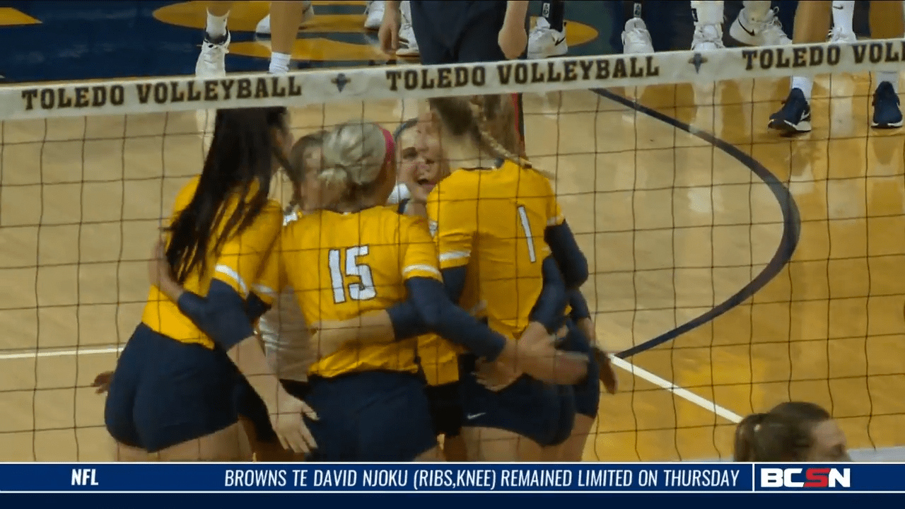 Rocket Volleyball team Falls to Ball State