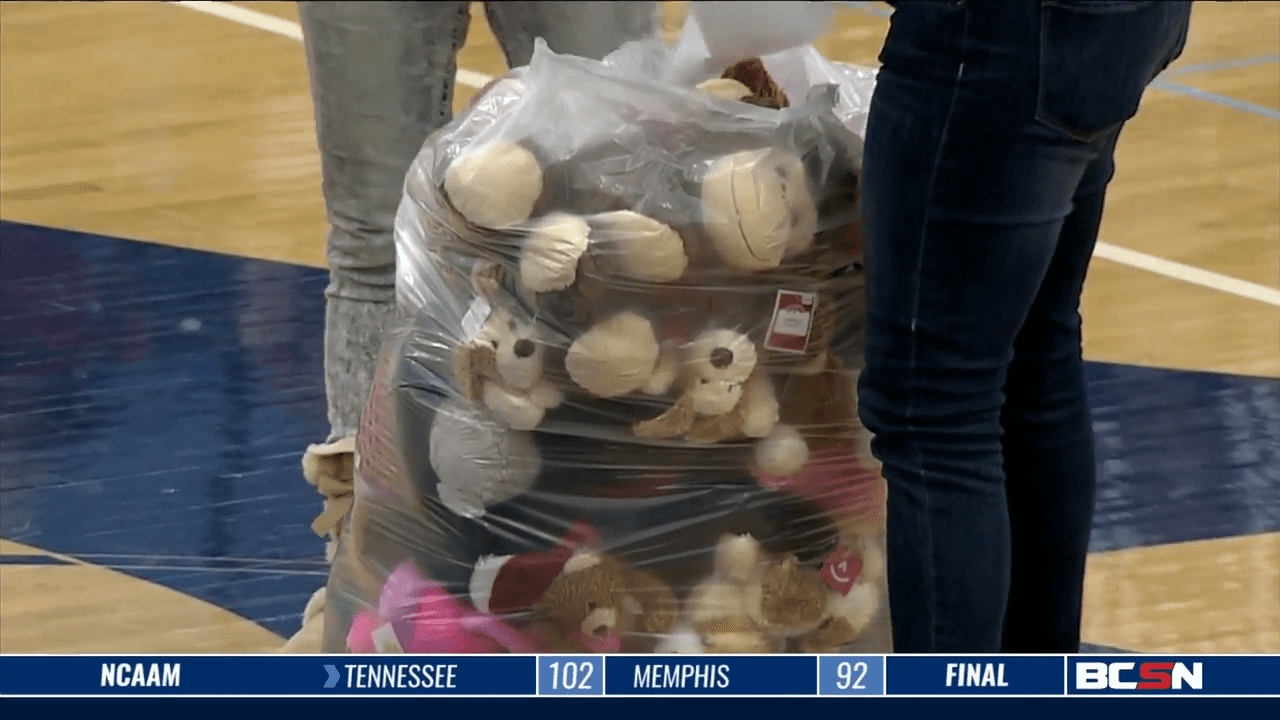 Blue Devils Host Teddy Bear Toss
