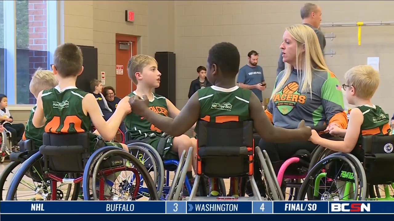Seated Basketball In the Spotlight