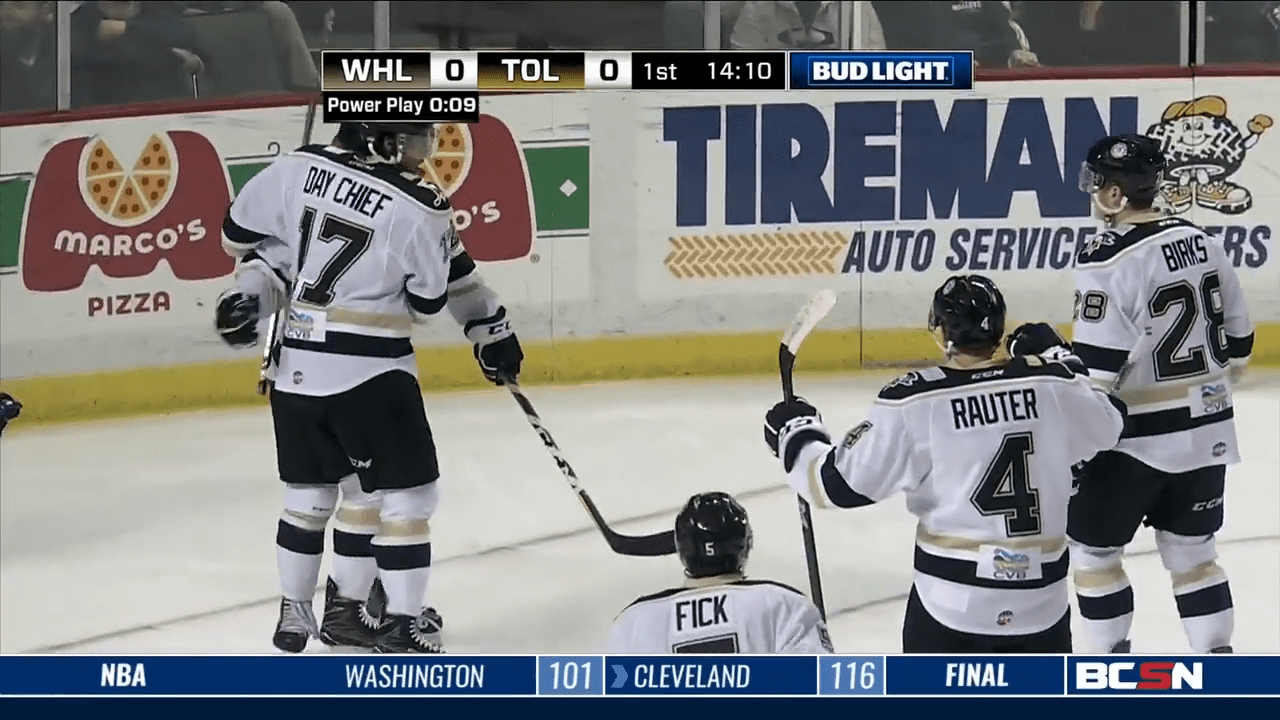 Walleye Take a Home Loss Against Wheeling