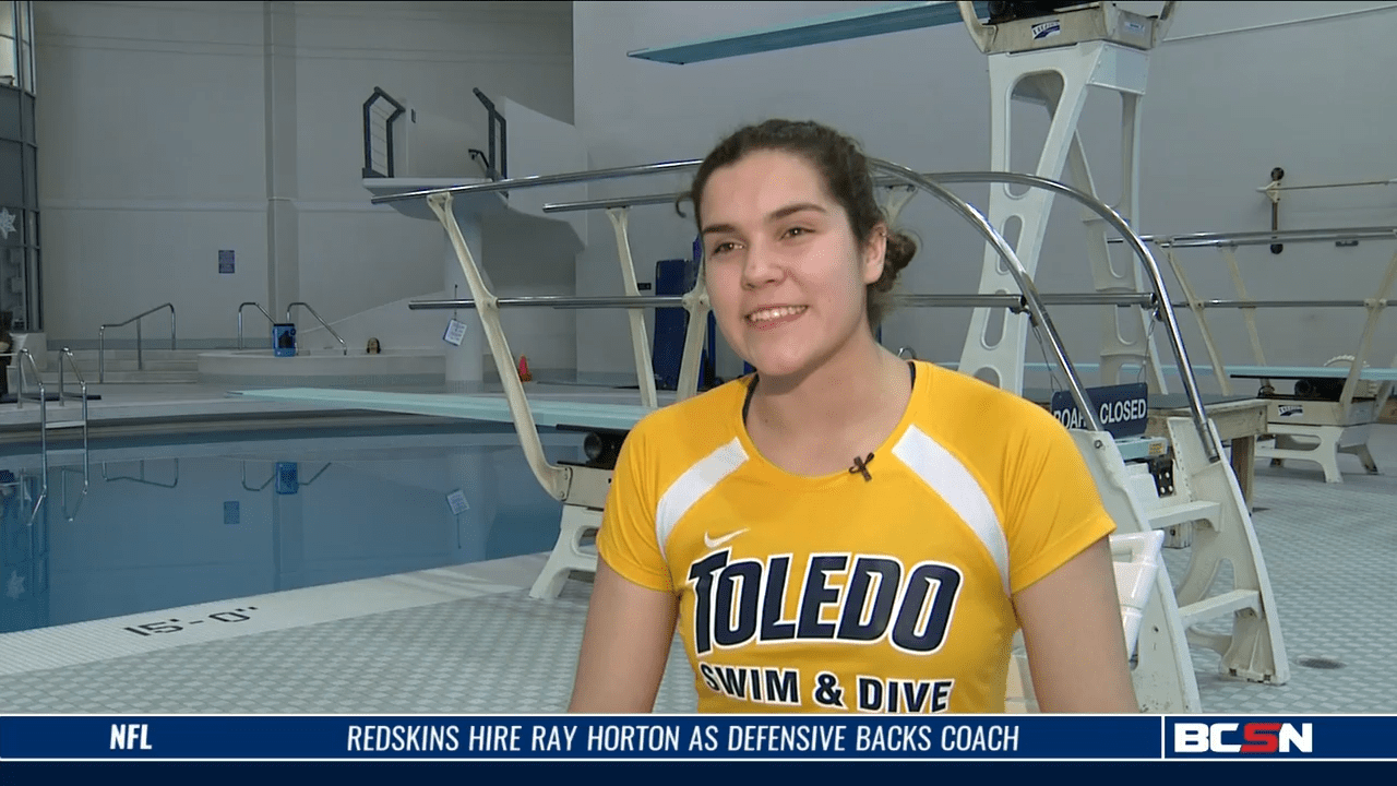 Freshman Toledo Diver Pioneering the Sport for the Rockets