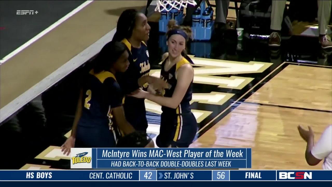 Kaayla McIntyre Wins MAC-West Player of the Week