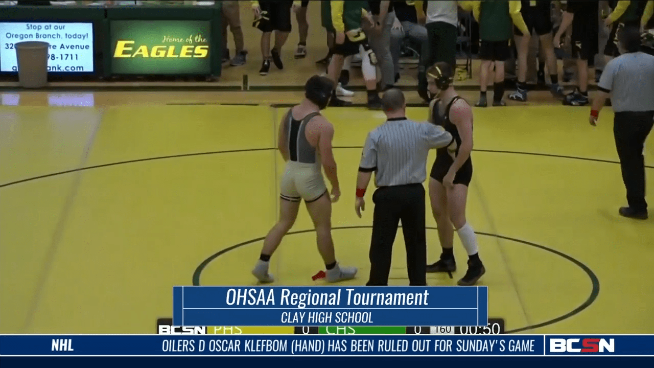 Coverage of the 2019 OHSAA Regional Wrestling Tournament at Clay HS