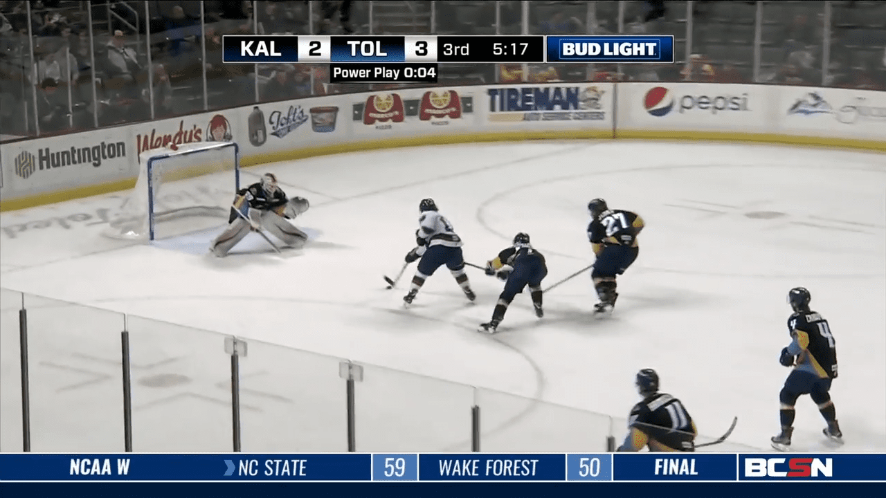 Walleye Fall to K-Zoo in Overtime