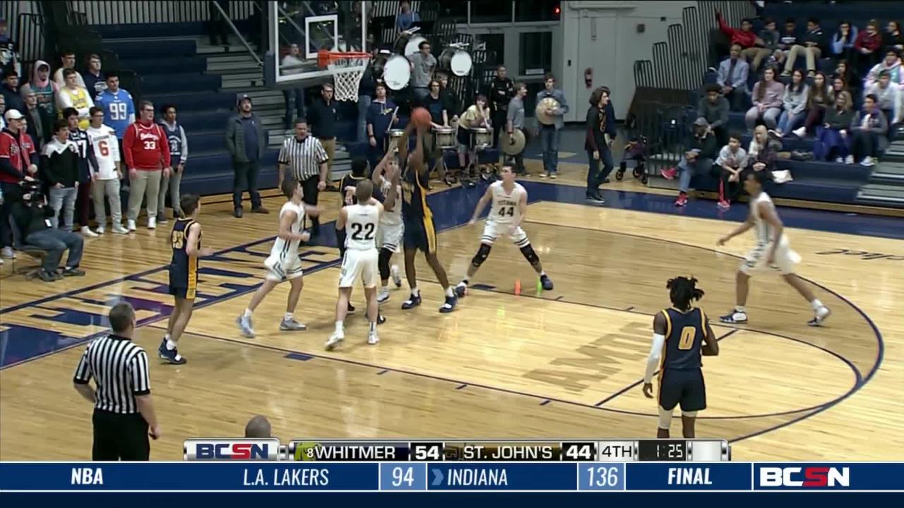 Whitmer Sweeps Season Series with St. John’s