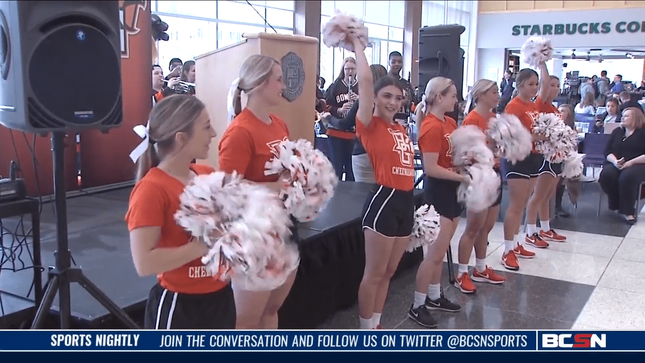 Falcon Fans Throw Pep Rally Ahead of NCAA Tourney