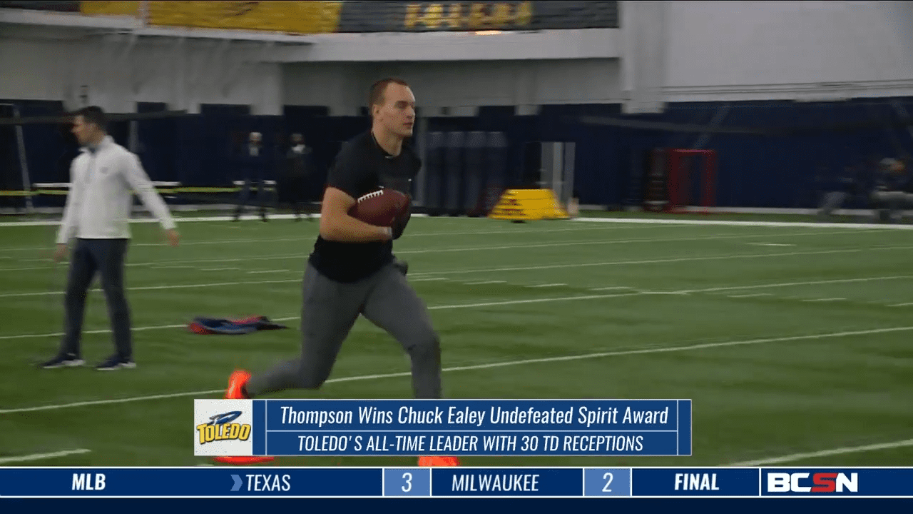 Cody Thompson Earns Chuck Ealey Undefeated Spirit Award