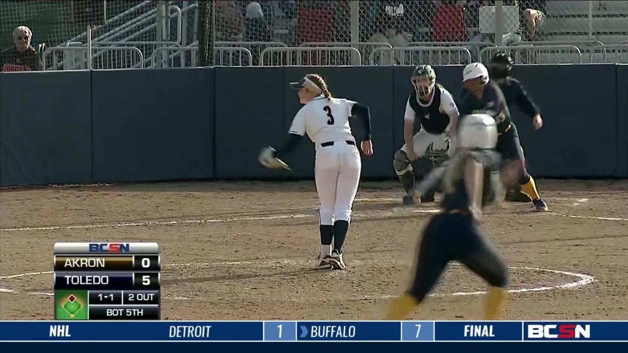 Toledo Softball Splits Double-Header with Akron