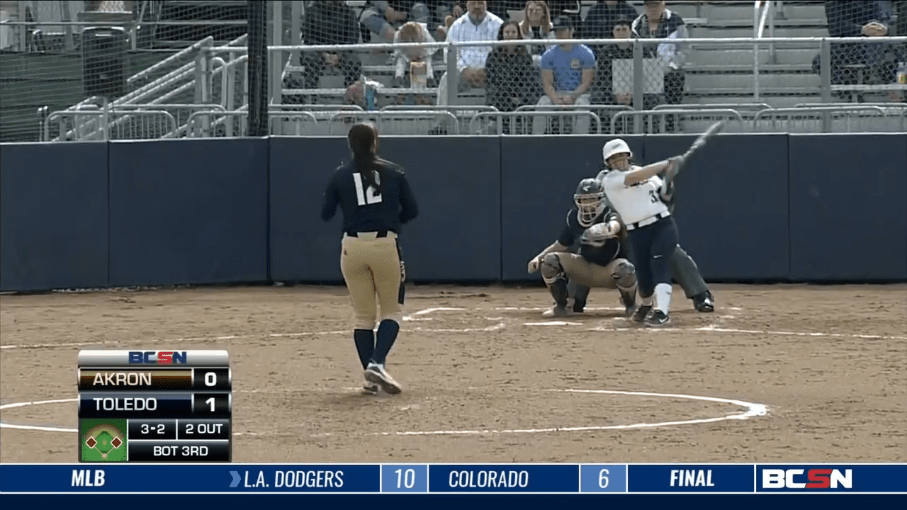Toledo Softball Shutout Zips