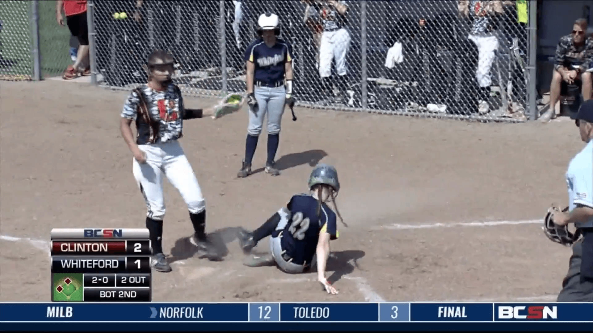 Whiteford Softball Falls to Clinton