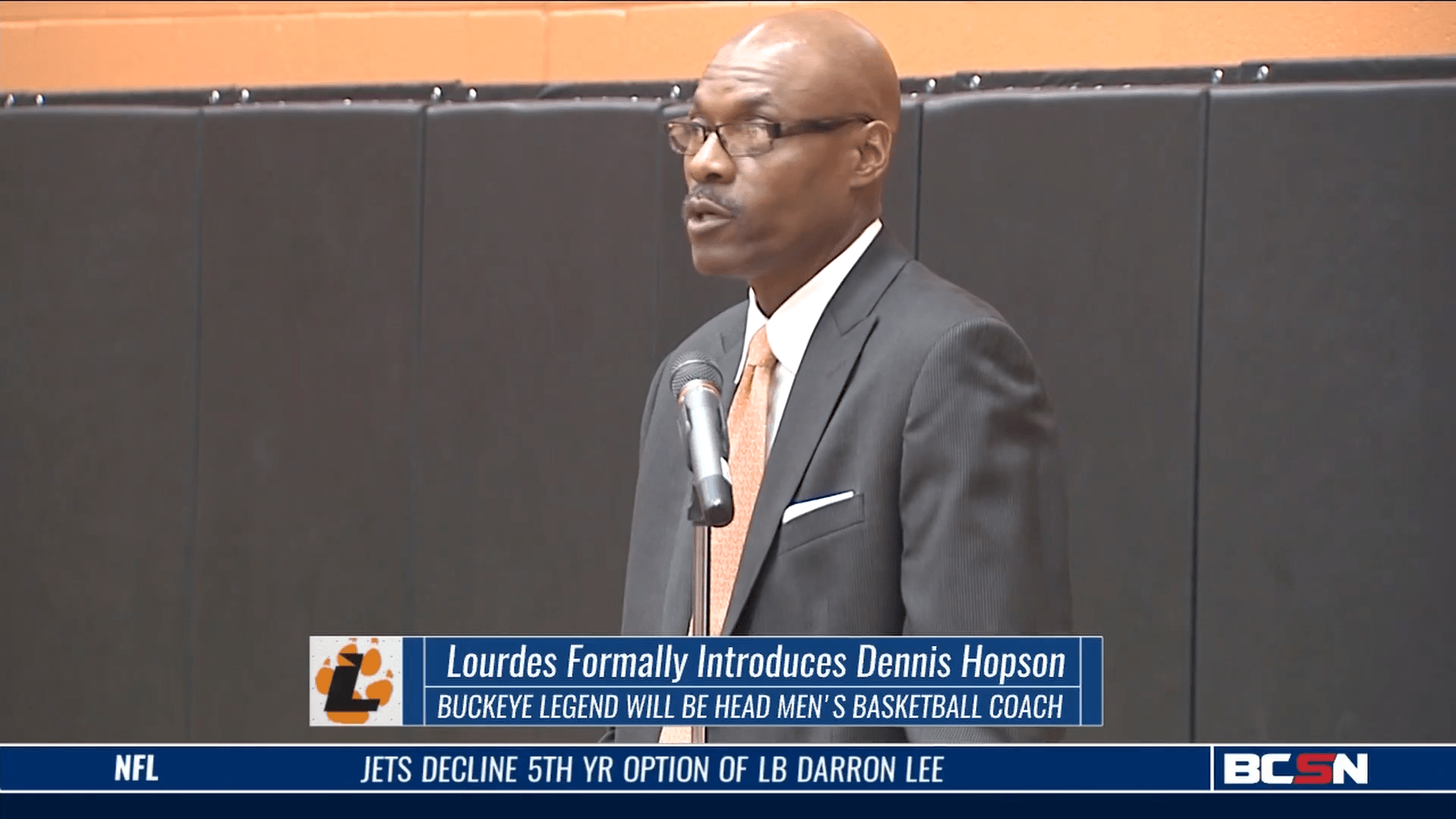 Dennis Hopson Introduced as Lourdes Basketball Coach