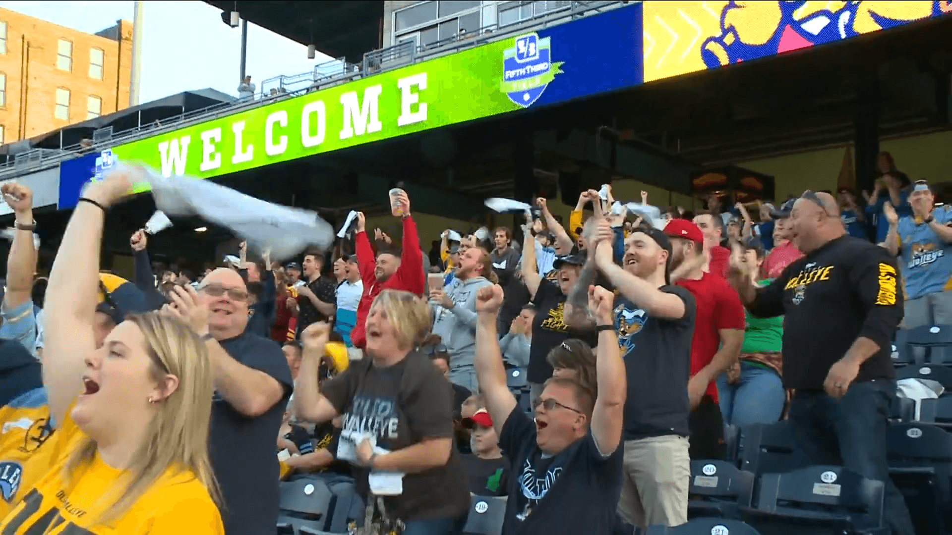 Walleye Fans Enjoy Game at Fifth Third Field