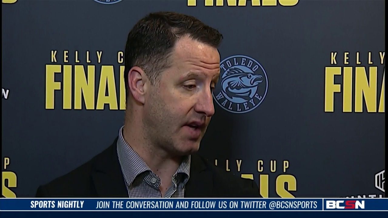 Asst. Coach Andy Dellmore Following the Walleye Game Five Win
