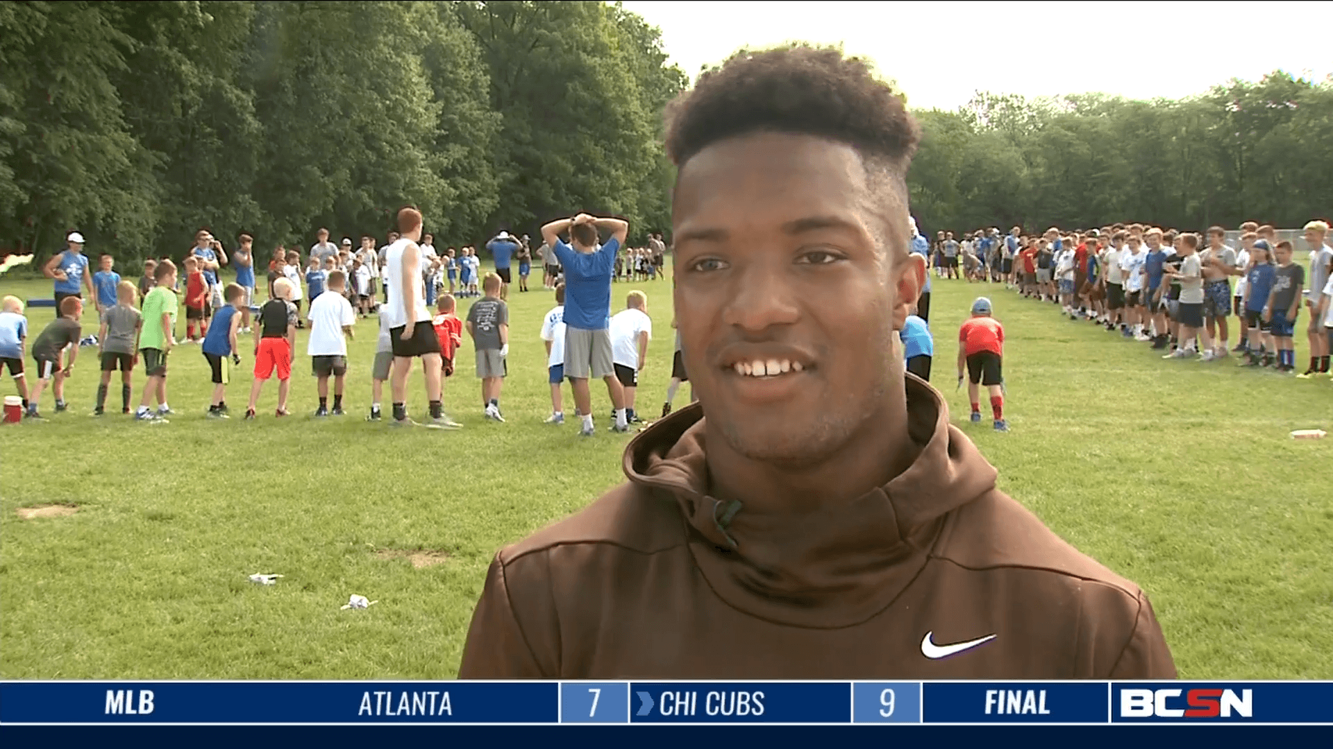 Evan Brown Returns to Anthony Wayne for Annual Football Camp