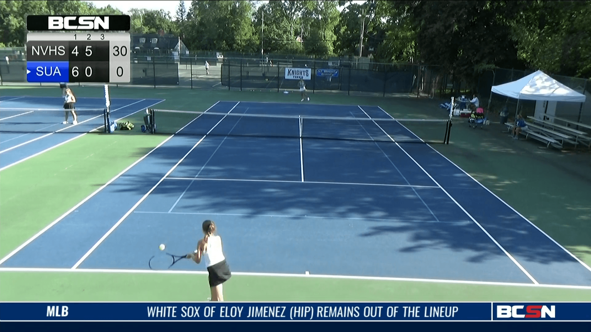 Chaffee Tops Moore on the Tennis Court