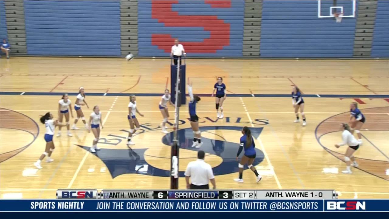 Anthony Wayne Volleyball Sweep Springfield on Alopecia Awareness Night