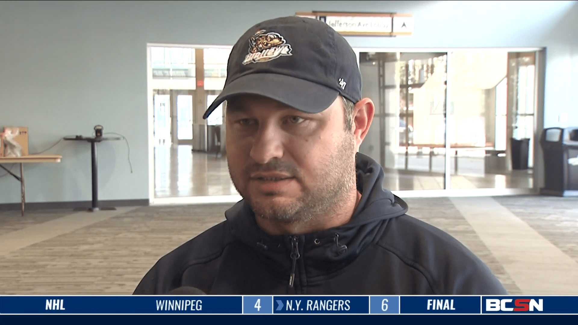 Walleye Prep for Preseason Game at Home