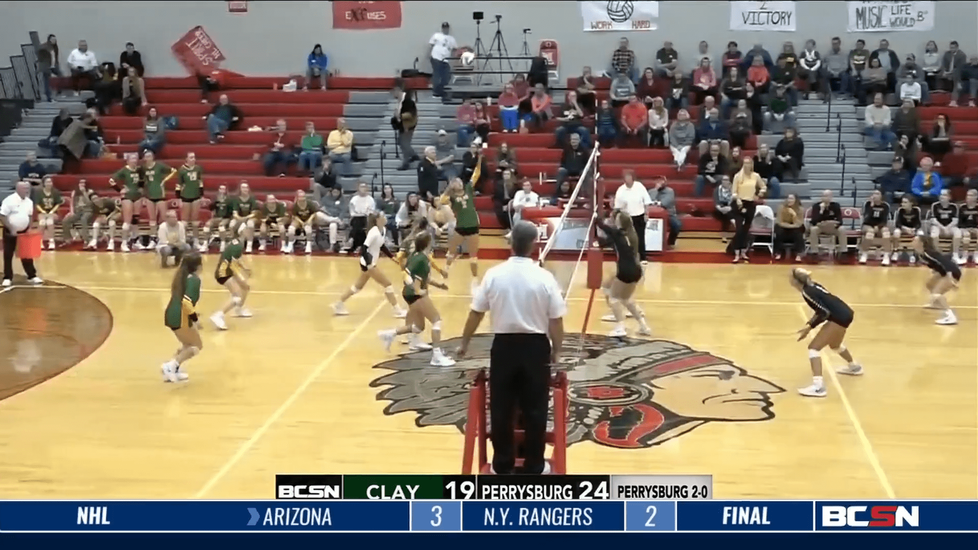 Perrysburg Volleyball Sweeps Clay