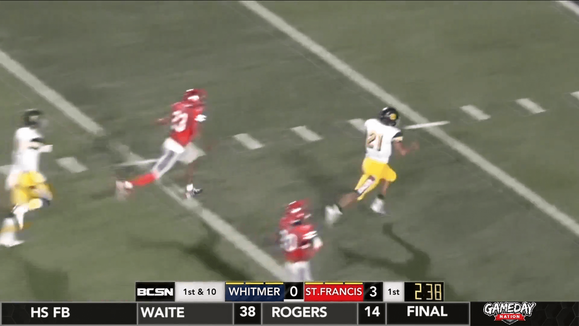 Whitmer Defeats St. Francis in the Glass Bowl