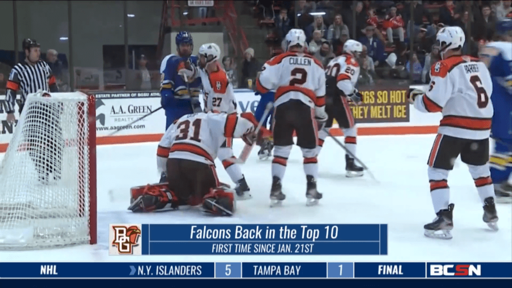 Bowling Green Hockey Back in the Top Ten BCSN