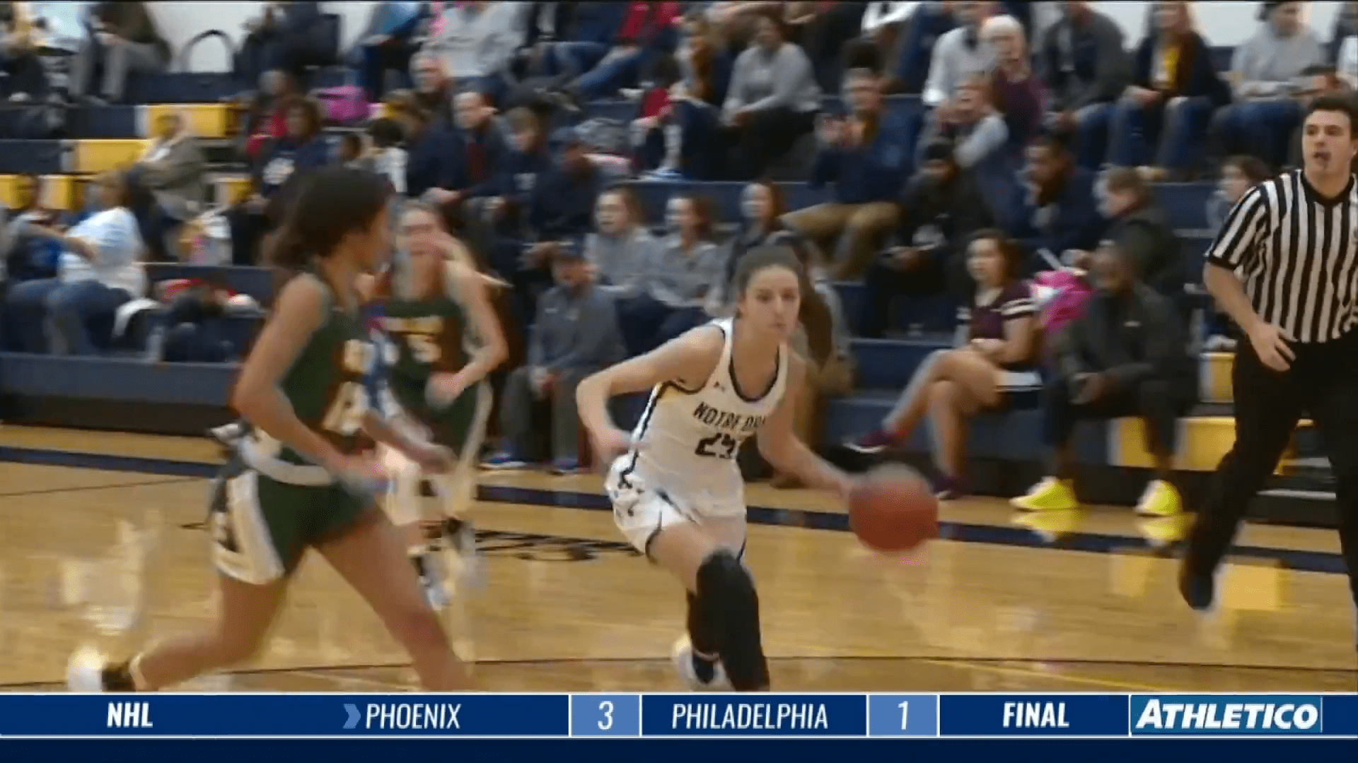 Notre Dame Comes Out on Top Over Clay