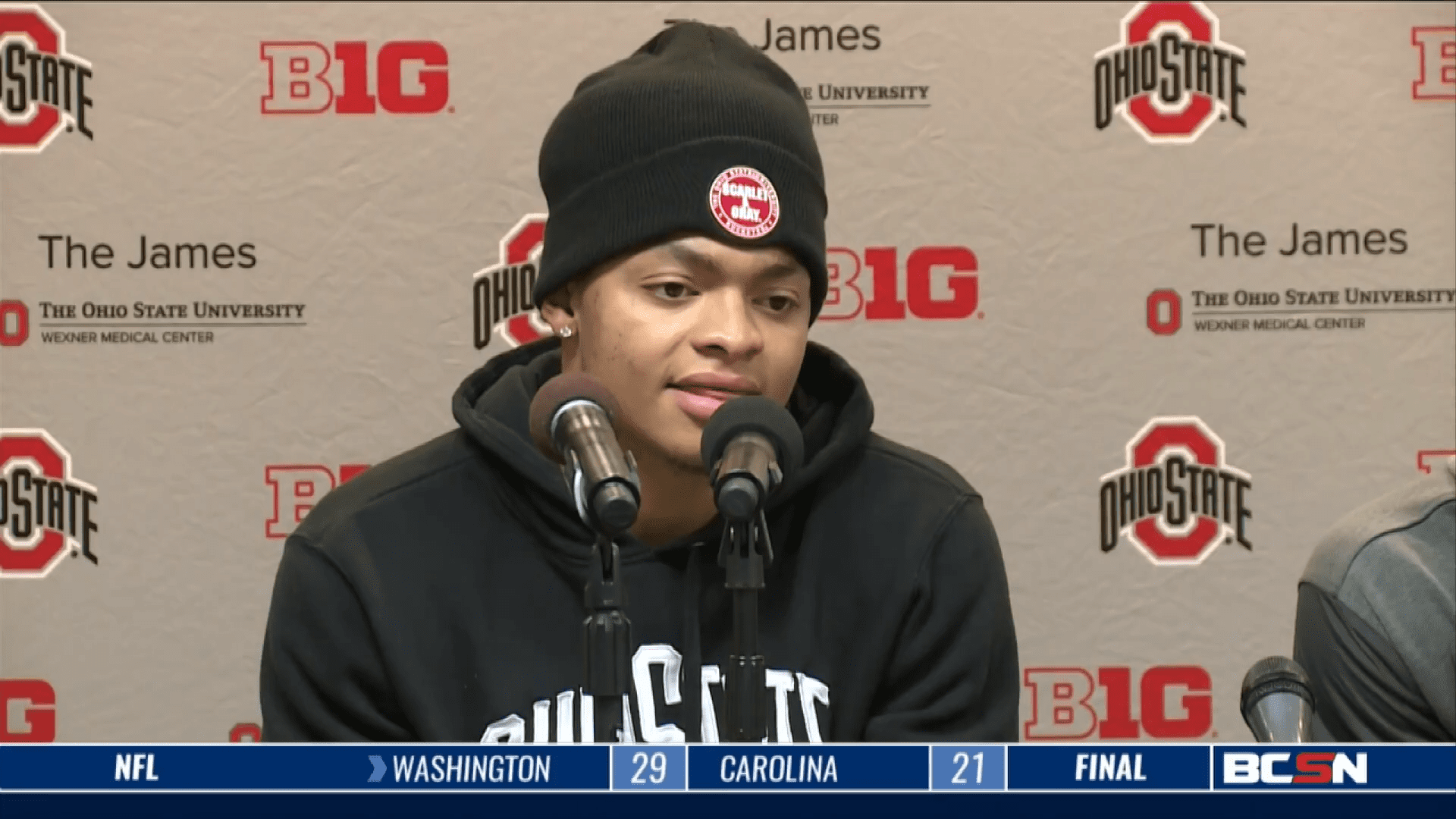 Justin Fields Gets First Taste of Michigan Rivalry