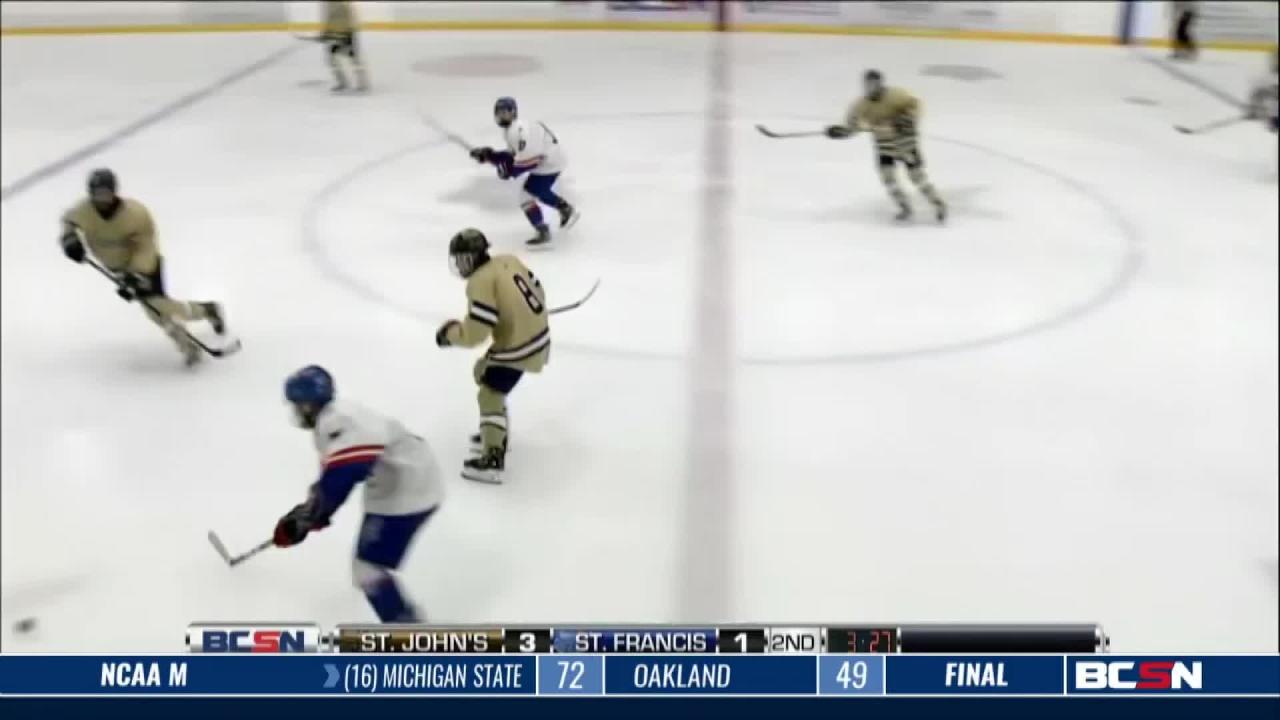 St. John’s With Emotional Win over St. Francis on the Ice