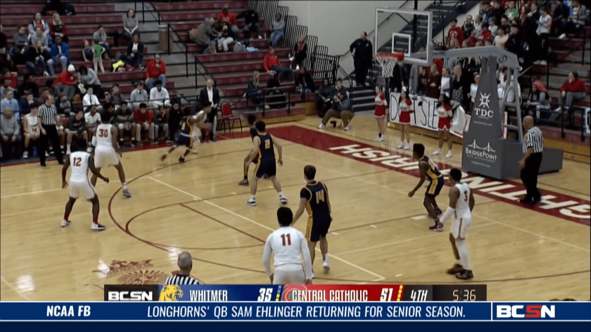 Central Catholic Earns TRAC win over Whitmer