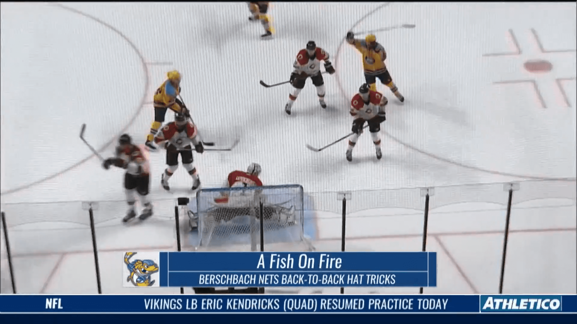 Toledo’s Shane Berschbach Records Hat Tricks in Back-to-Back Games