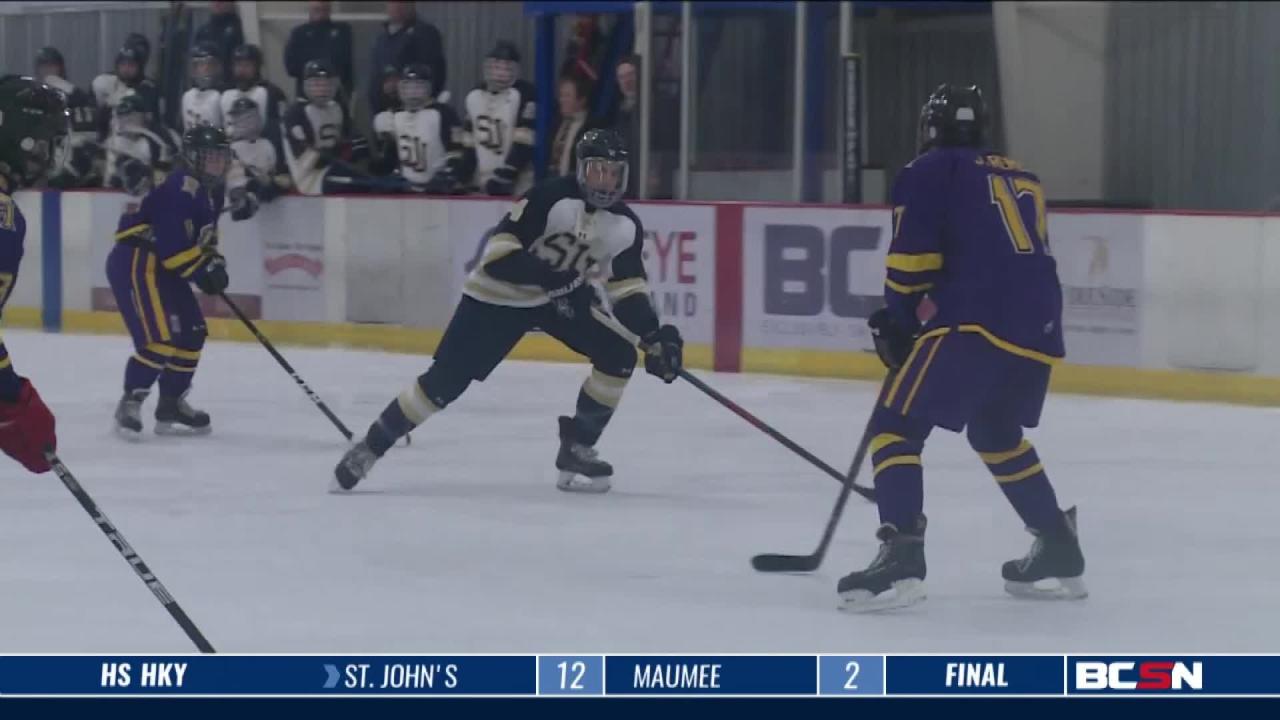 St. John’s Tops Maumee in First Round of Hockey Playoffs