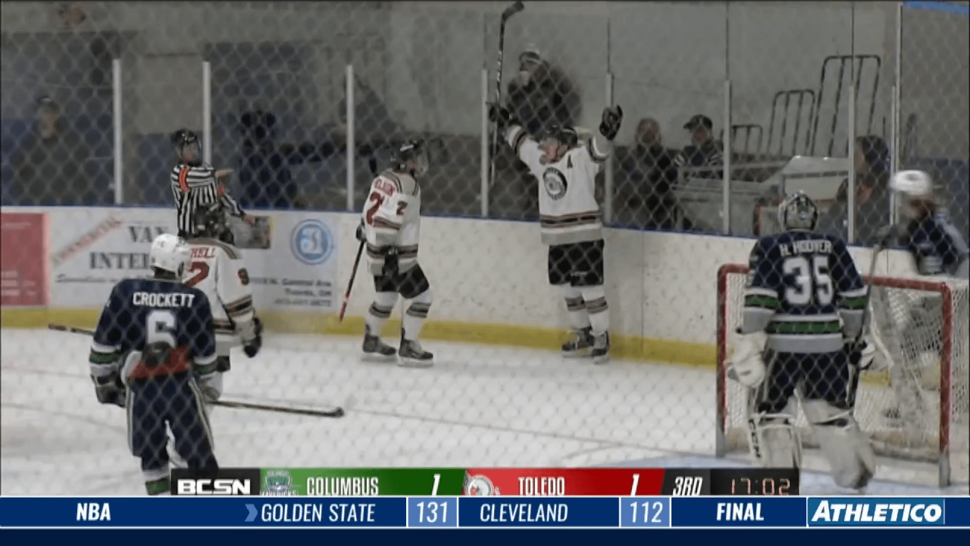 Toledo Cherokee Fight Off Columbus in Junior Hockey