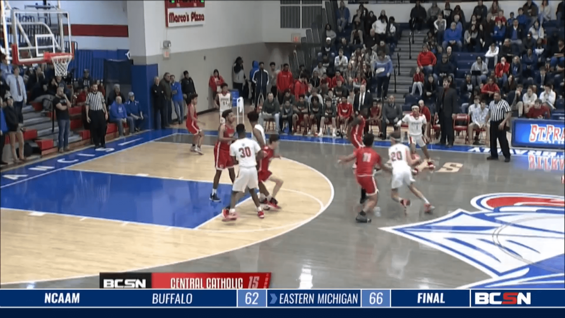 St. Francis Hoops Sweeps Season Series with Central Catholic