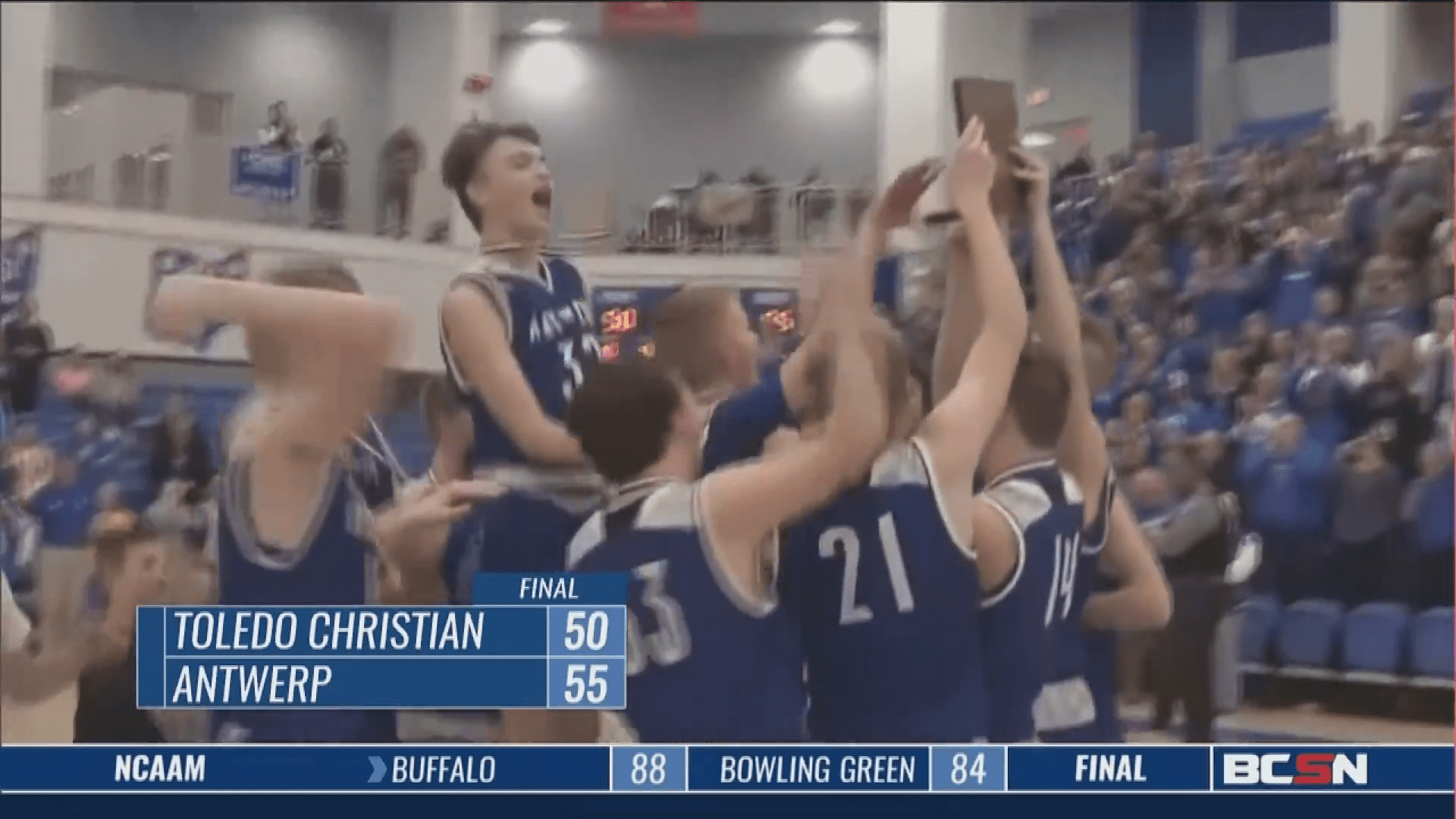 Toledo Christian Boys Basketball Season Ends vs Antwerp